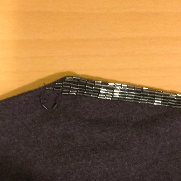 90s Susan Lazar shell top w/ beaded shoulder, S/M - Picture 9 of 9